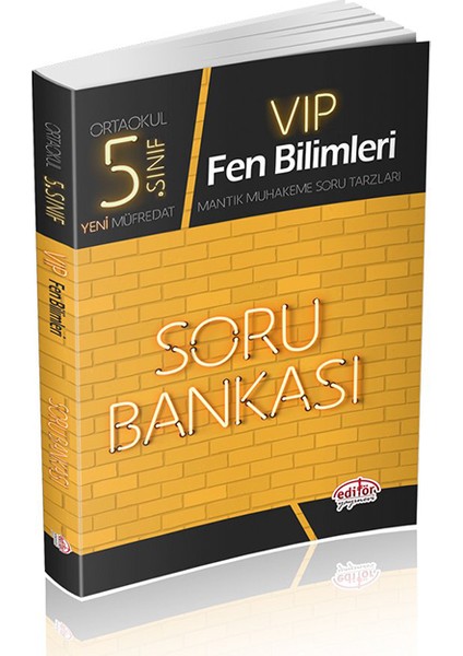 Editör Yayınları 5. Sınıf VIP Fen Bilimleri Soru Bankası