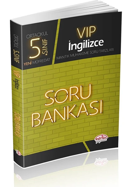 Editör Yayınları 5. Sınıf VIP İngilizce Soru Bankası