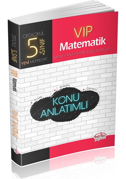 Editör Yayınları 5. Sınıf VIP Matematik Konu Anlatımlı