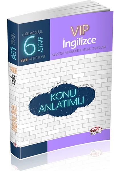 Editör Yayınları 6. Sınıf VIP İngilizce Konu Anlatımlı