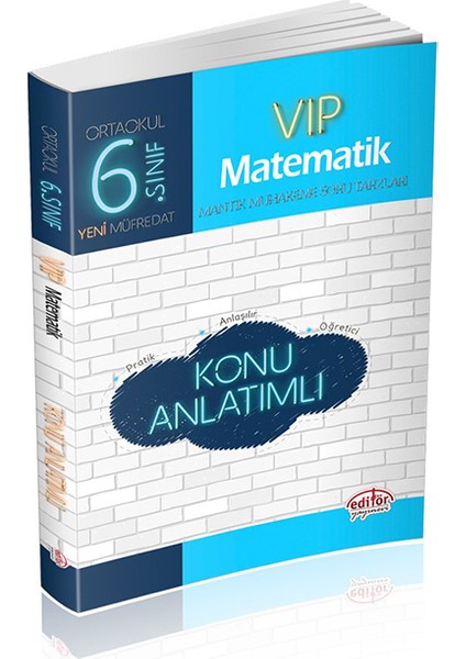 Editör Yayınları 6. Sınıf VIP Matematik Konu Anlatımlı