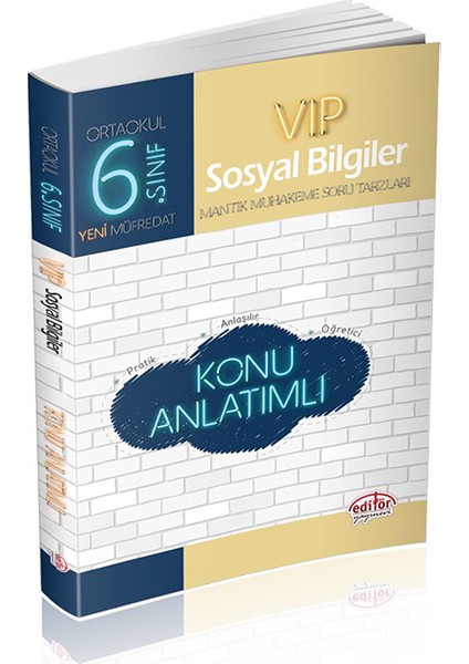 Editör Yayınları 6. Sınıf VIP Sosyal Bilgiler Konu Anlatımı