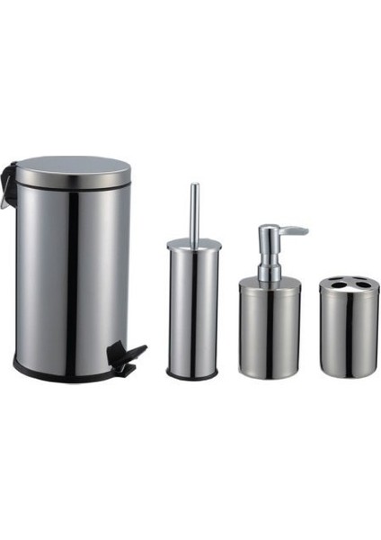 4 Lü Banyo Seti Krom 5 Lt.