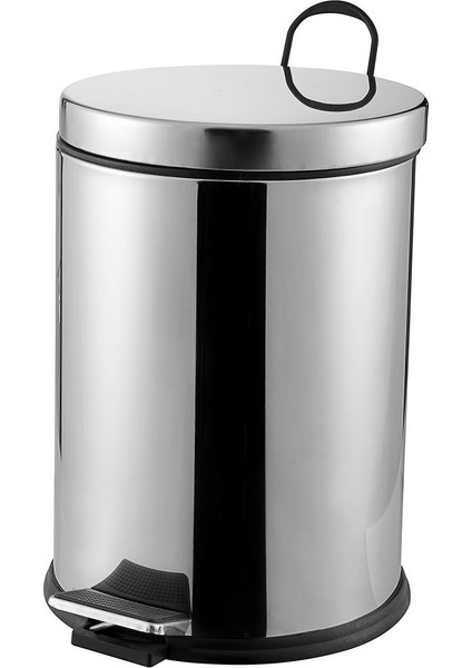 12 Litre Pedallı Çöp Kovası Krom