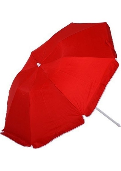 Plaj Şemsiyesi 200 Cm Bordo Kalın Oxford Kumaş ( Bidonlu )