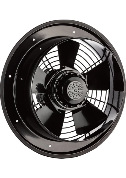 25 cm çapında BDRAX 250-2K 2700 D/D 220/230 volt Monofaze Aksiyel Fan