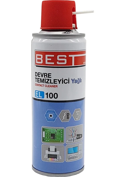 El 100 Elektronik Devre Temizleyici Yağlı 200 Ml