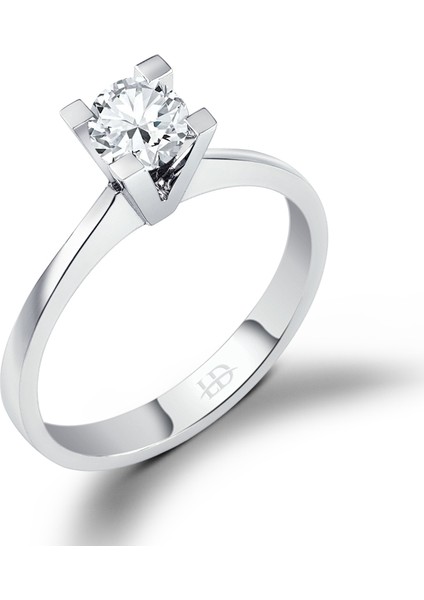 0.60Ct F Color Pırlanta Tektaş Yüzük
