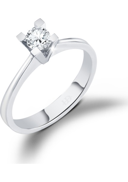 0.40Ct F Color Pırlanta Tektaş Yüzük