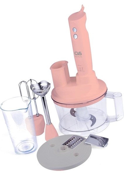 Dn-1265 Aurum Rendeli Blender Set - Pembe