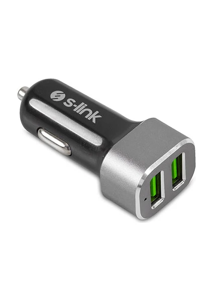 Swapp Çift USB Çıkışlı 3.1A Metal Araç Şarj Cihazı SW-AHC36M