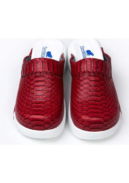 Dolgu Topuk Kırmızı Anakonda Sabo Terlik fiyatları