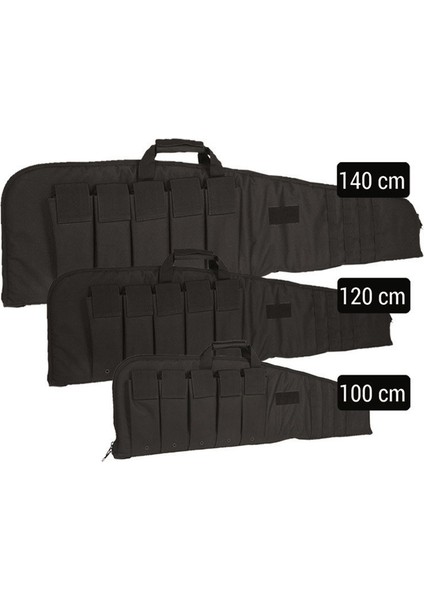 Rifle Case 140 Cm Siyah Tüfek Kılıfı
