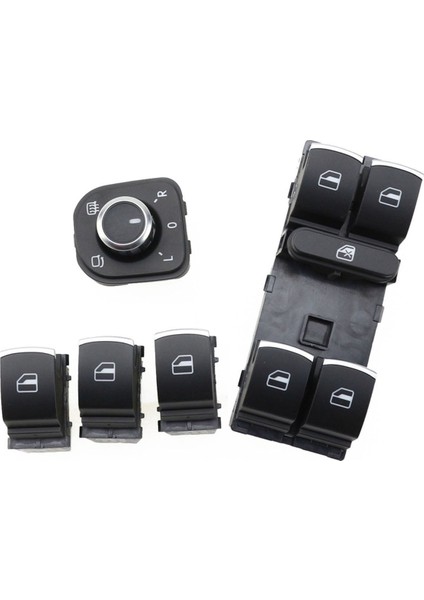 Volkswagen Passat Cc Kontrol Düğmeleri Kromlu 5 Li Set
