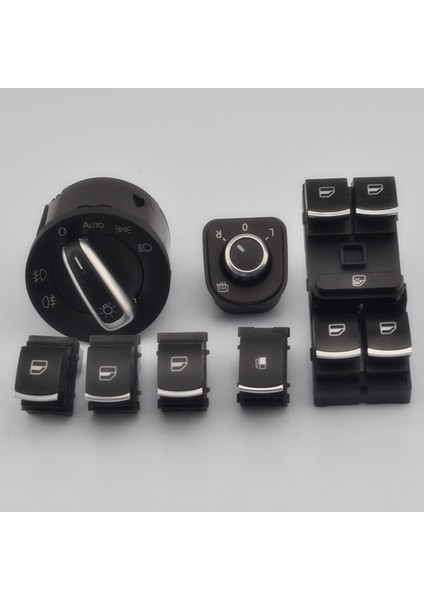 Volkswagen Rabbit Kromlu Kontrol Düğmeleri 6 Li Set