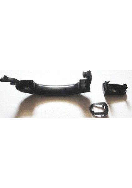 Ford Fusion- 2003/2011 Ön Kapı Dış Açma Kolu Sol Siyah (Pütürlü Tip) Anahtar Delikli
