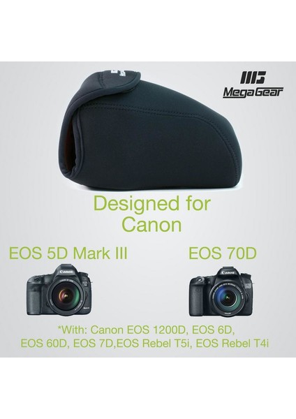 MG090 Eos 7D Mark Iı, 1200D, Rebel T5İ, 70D, + Neopren Kamera Kılıfı