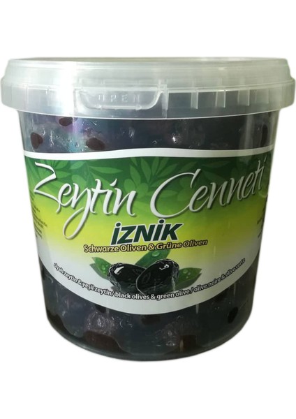 Zeytin Cenneti Kara Elmas Yağlı Sele Siyah Zeytin 1 Kg