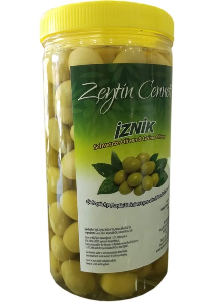 Zeytin Cenneti Domat Kırma Yaşil Zeytin 2 Kg