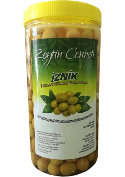 Zeytin Cenneti Çizik Yeşil Zeytin 1 Kg