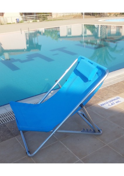 Ayarlanabilir Plaj Balıkçı Balkon Teras Çim Bahçe Sandalye Koltuk Şezlong