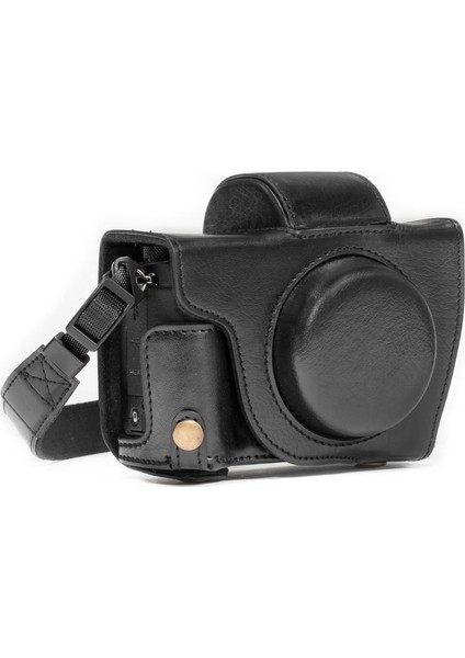 Canon Powershot G5 X Suni Deri Kamera Çantası