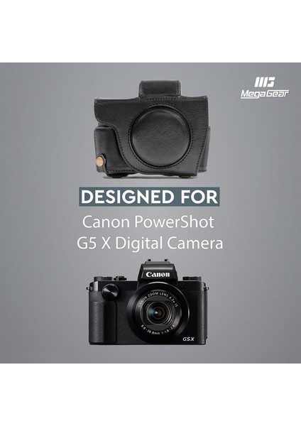 Canon Powershot G5 X Suni Deri Kamera Çantası