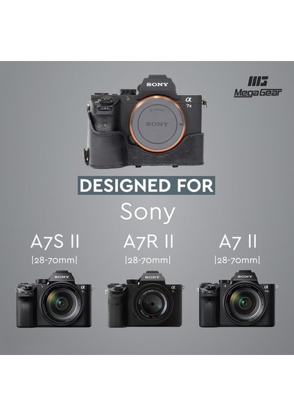 Sony Alpha A7S II, A7R II Gerçek Deri Kamera Çantası modelleri