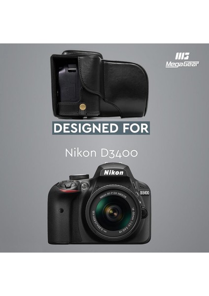 Nikon D3400 (18-55mm) Suni Deri Kamera Çantası fiyatları