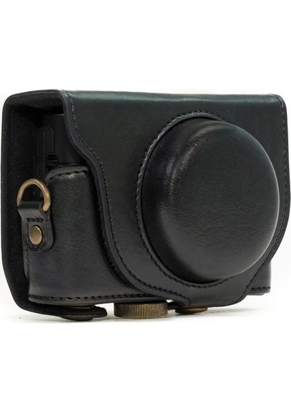 Sony Rx100VI, Rx100V, Rx100IV Suni Deri Kamera Çantası