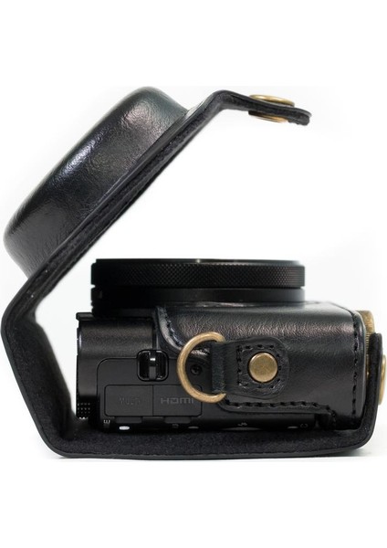 Sony Rx100VI, Rx100V, Rx100IV Suni Deri Kamera Çantası fiyatları