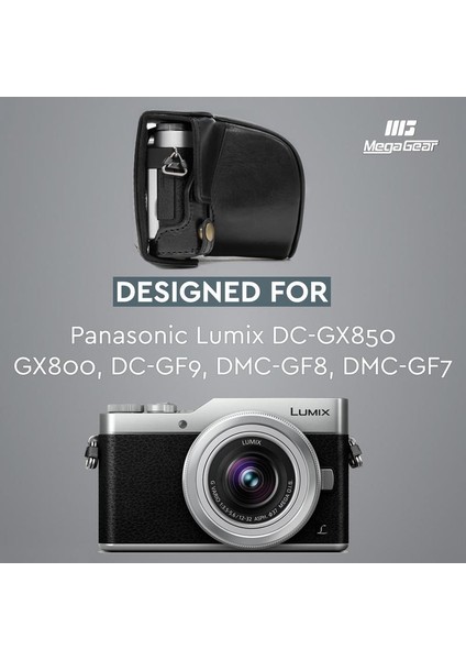 Panasonic DC-GX800, DMC-GF7, Suni Deri Kamera Çantası