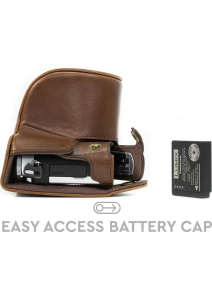 Panasonic DC-GX800, DMC-GF7, Suni Deri Kamera Çantası fiyatları