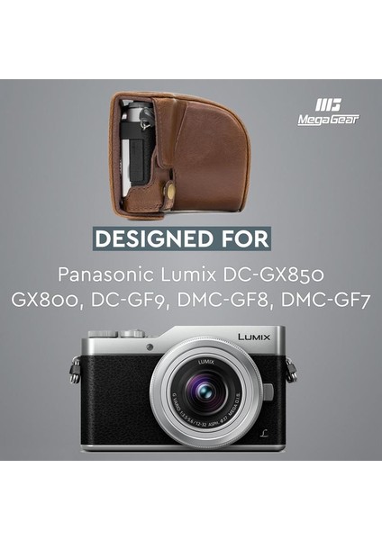 Panasonic DC-GX800, DMC-GF7, Suni Deri Kamera Çantası modelleri
