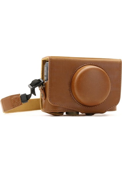 Canon Powershot SX730 HS Suni Deri Kamera Çantası