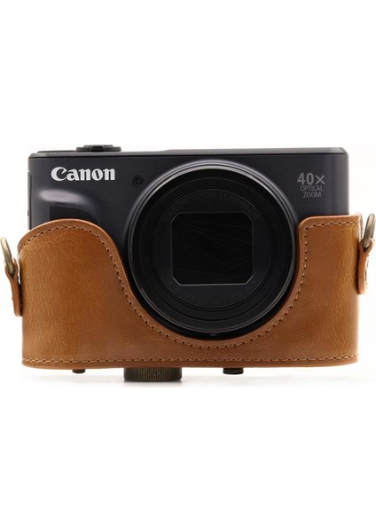 Canon Powershot SX730 HS Suni Deri Kamera Çantası modelleri
