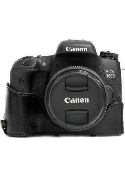 Canon EOS T6s, 760D, 8000D Suni Deri Kamera Çantası indirimleri