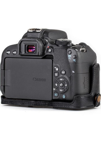 Canon T7i 760D Kiss X9i 8000D Gerçek Deri Kamera Çantası