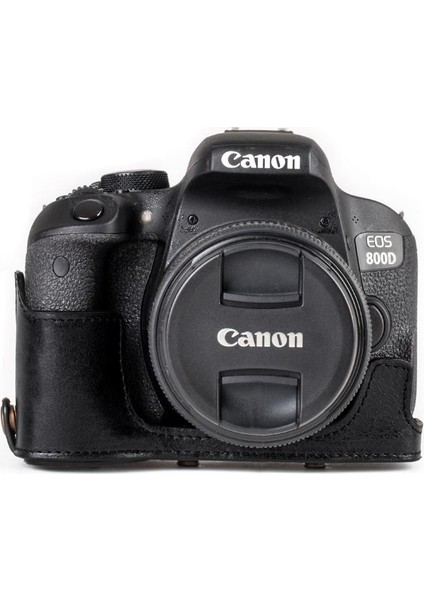 Canon T7i 760D Kiss X9i 8000D Gerçek Deri Kamera Çantası