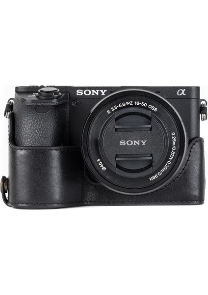 MG1203 Sony Alpha A6500 Hakiki Deri Kamera Çantası