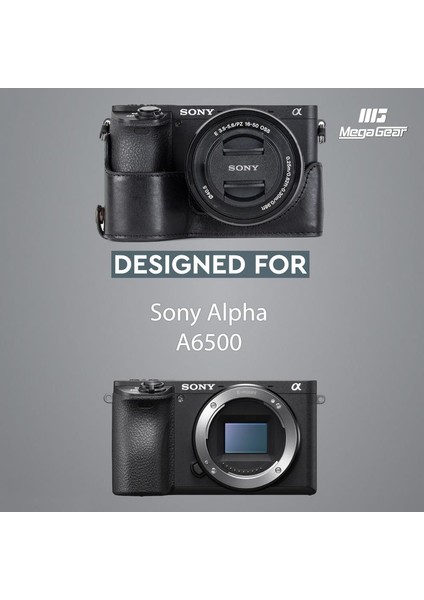 MG1203 Sony Alpha A6500 Hakiki Deri Kamera Çantası indirimleri