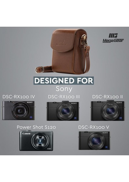 Canon G7X MarkIII, Sony-Rx100VI Suni Deri Kamera Çantası indirimleri