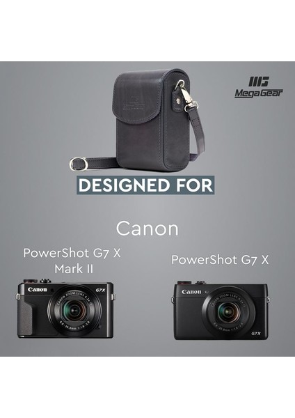 Canon G7 X, G7 X Mark III Suni Deri Dikey Kamera Çantası fırsatları