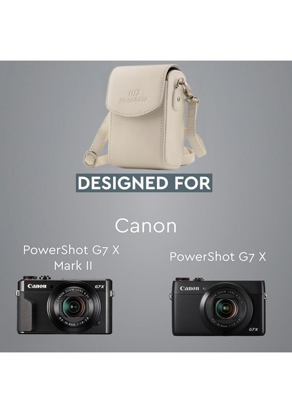 Canon G7 X, G7 X Mark III Suni Deri Dikey Kamera Çantası fırsatları