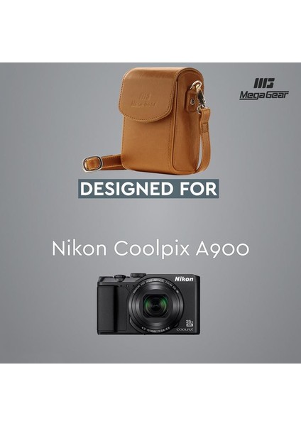Nikon Coolpix A1000, A900 Suni Deri Dikey Kamera Çantası fırsatları