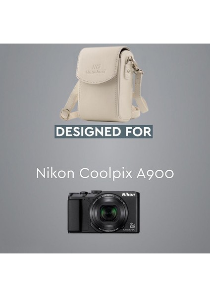 Nikon Coolpix A1000, A900 Suni Deri Dikey Kamera Çantası fırsatları