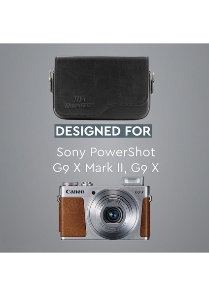 Canon Powershot G9 X, G9 X MII Suni Deri Kamera Çantası modelleri