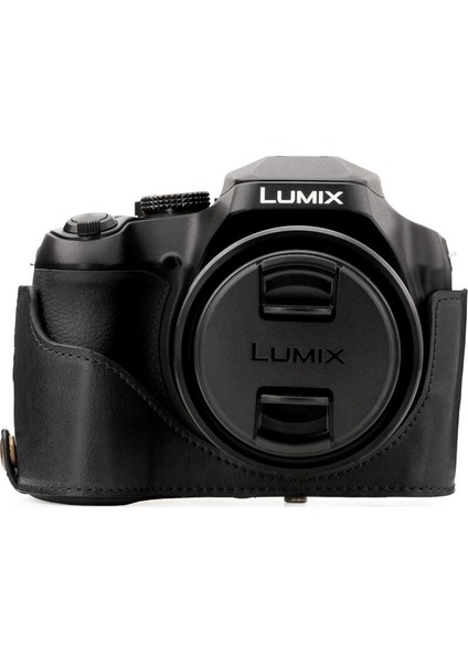 Panasonic Lumix DC-FZ80,DC-FZ82 Suni Deri Kamera Çantası