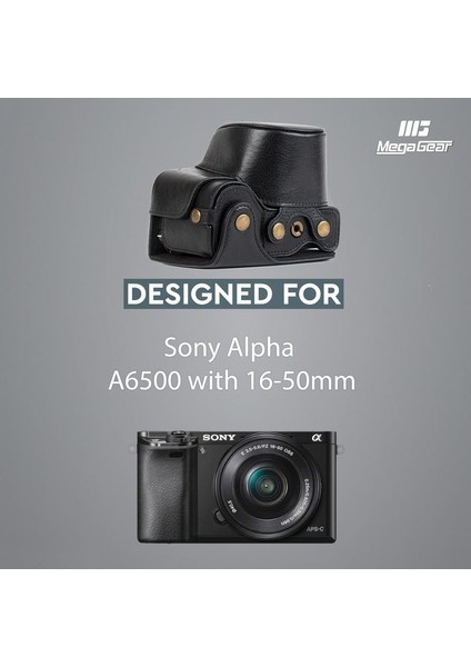 Sony Alpha A6500 (16-50 mm) Gerçek Deri Kamera Çantası fiyatları