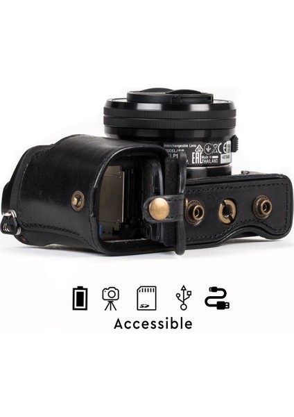 Sony Alpha A6500 (16-50 mm) Gerçek Deri Kamera Çantası fırsatları